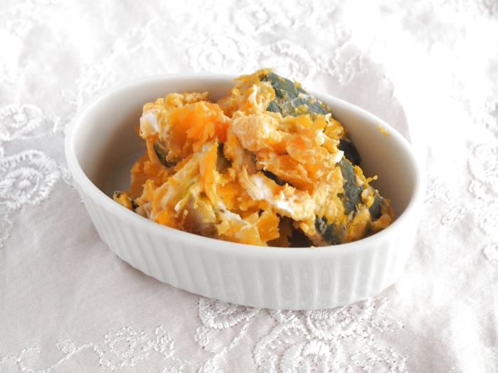 クリームチーズと和えます