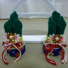 100均で簡単!エコキャップで小さな門松♪