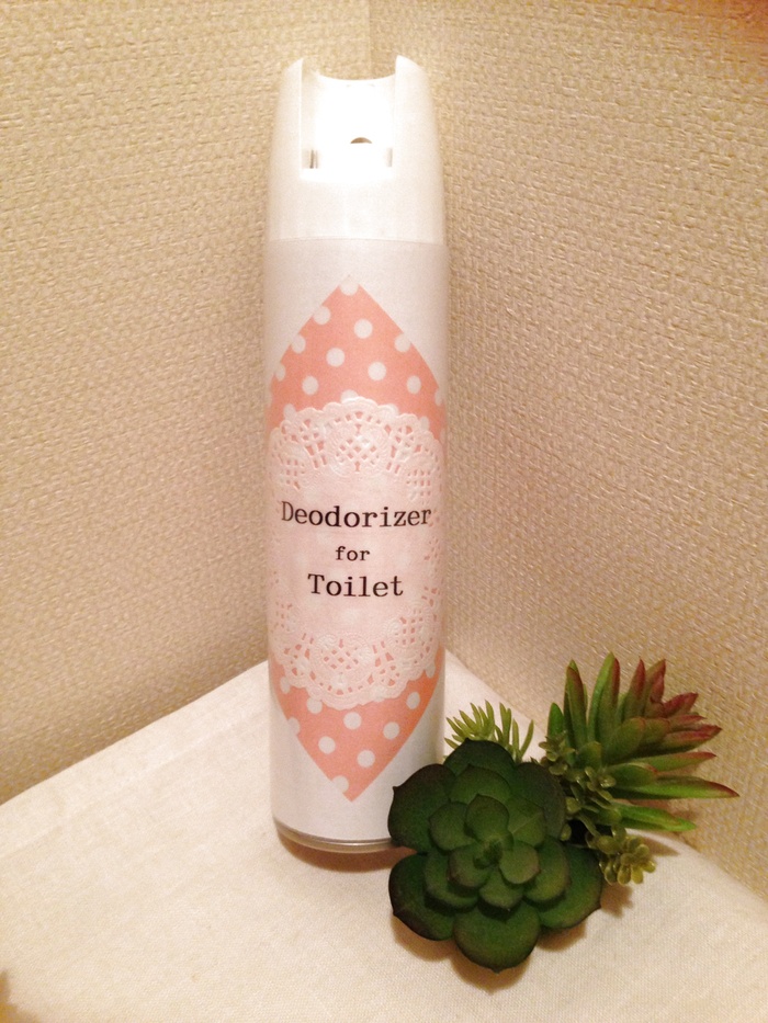 トイレ消臭スプレーを可愛くお着替え