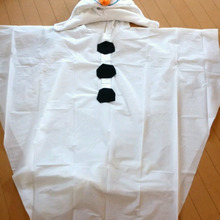 ハロウィン★100均ポンチョでオラフ仮装~