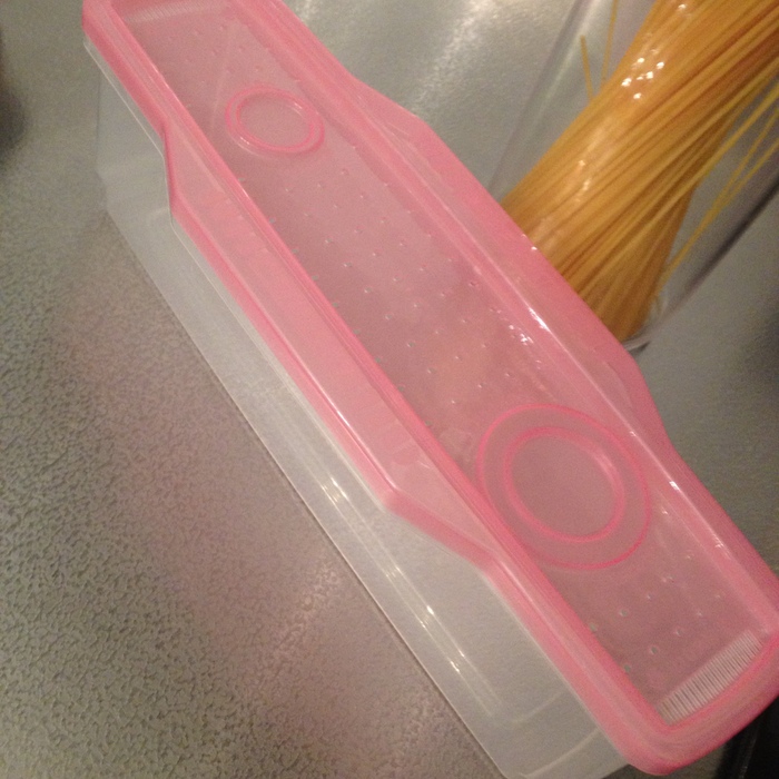 ①パスタをレンジ加熱
