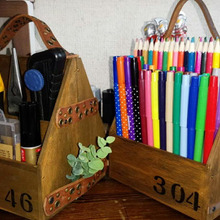 100均で完成 室内用工具入れと子どものペン立て