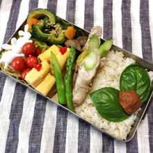 ゴーヤ&アスパラで疲労回復弁当♪