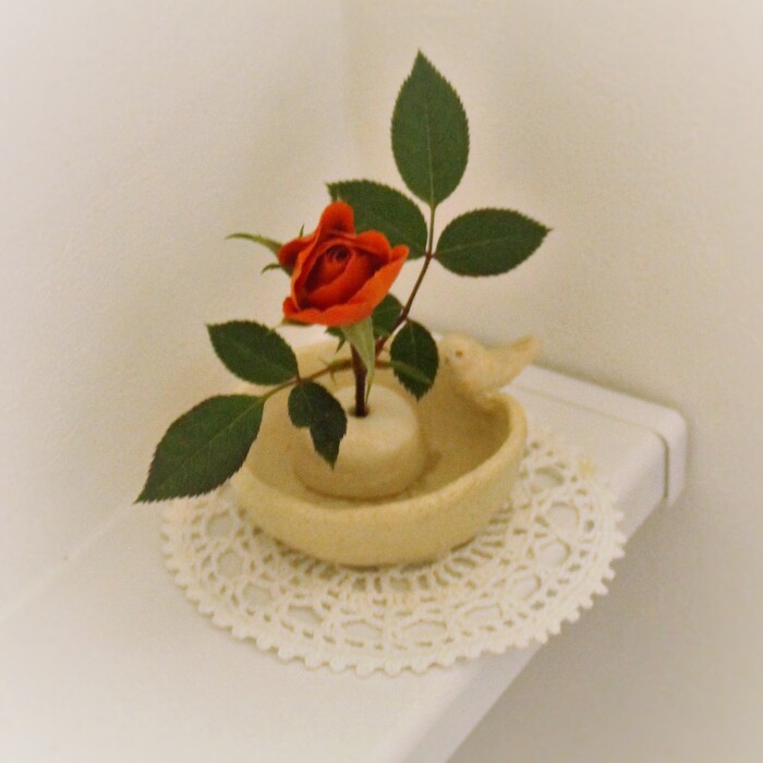 コーナーには香りのする花