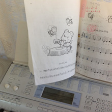 小さい子のピアノの練習少しでもやり易く♫キーボードにひと工夫