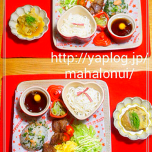 女の子が喜ぶ!?赤色でPOPにワンプレートおうちごはん!