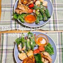 パクチーカラーグリーンをテーマカラーにしたヘルシーワンプレート!