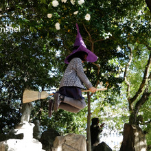 「ホウキで空飛ぶハロウィン魔女」の撮影テクニック