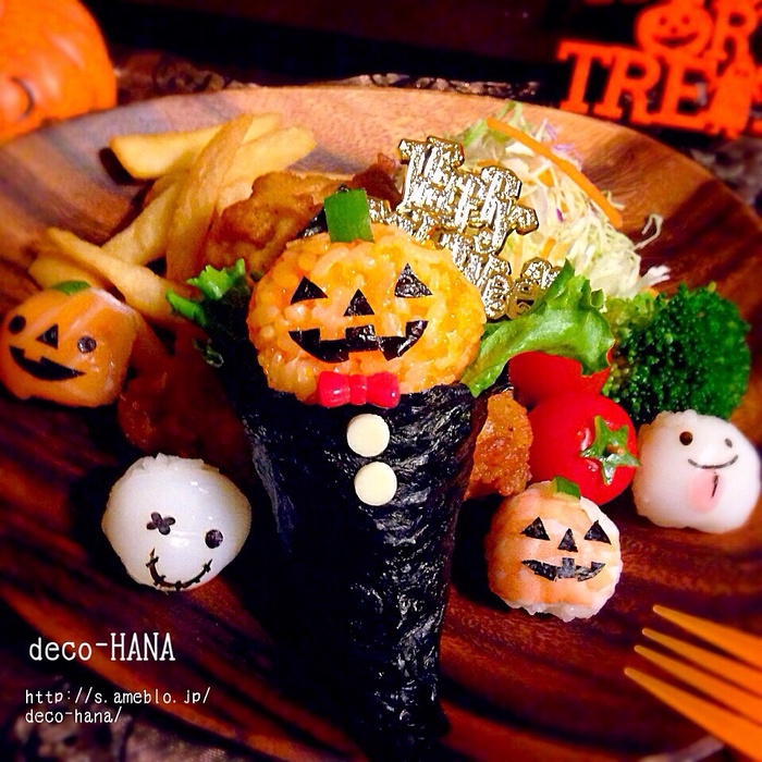 デコ手巻き寿司プレート☆ハロウィンバージョン☆