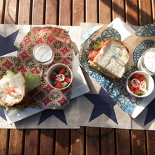 ペーパーナプキンをハートにアレンジ♡幸せタイム♡