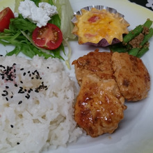 お弁当の残りでワンプレートごはん