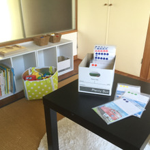 ジップつきの袋にパズルを収納、数への興味をもたせる工夫