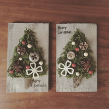 100均グッズと廃材でクリスマス飾り