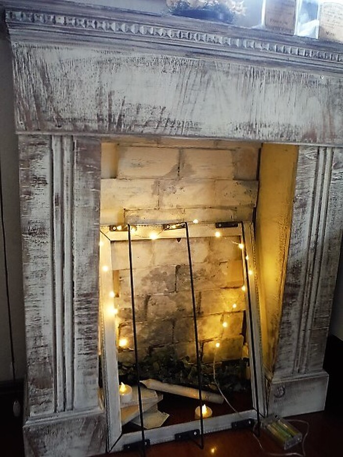 ベニヤ板一枚でできる!シャビーでリアルなマントルピース!(木取り図付き)