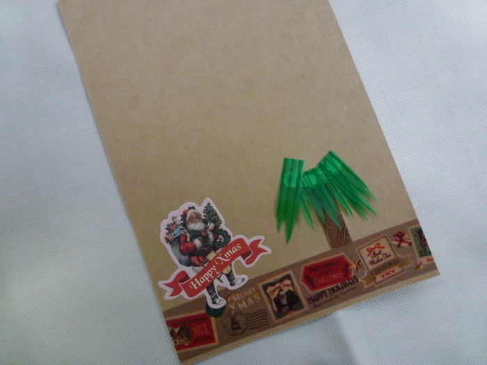 台紙に張り付ける