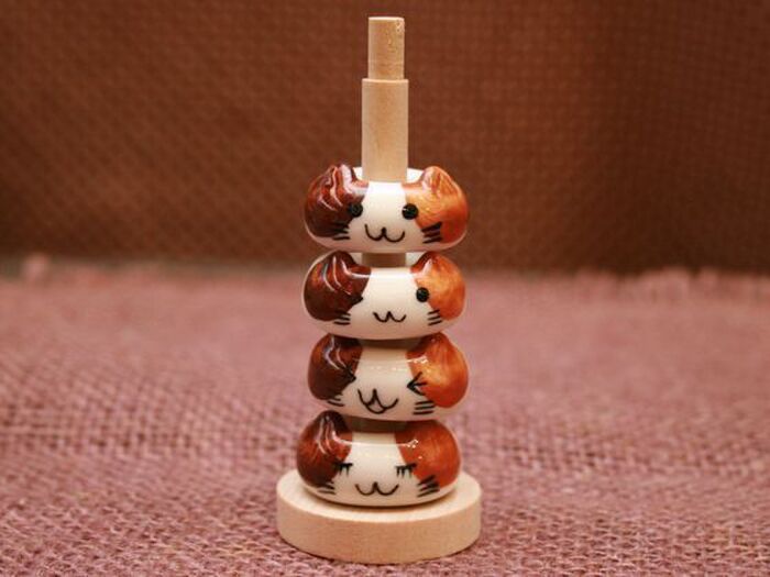 5:アニマル箸置きセット「三毛猫」
