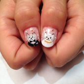 猫ネイルが大人気!猫好きなら、手元のオシャレも猫にしよう♪