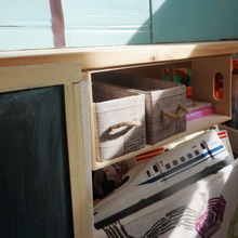 収納機能もバッチリ♪キレイをキープできるキッズハウス