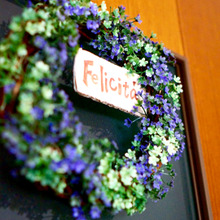 100均リメイクリース♪貼らずに挿すだけ!何度でもやり直せるずぼらリース!!