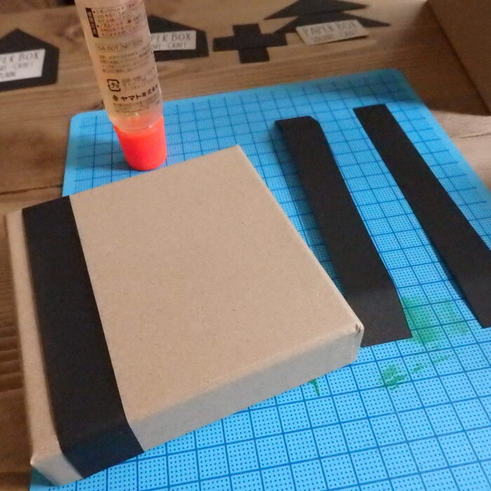 一番上にくる箱のふたはリメイクします。