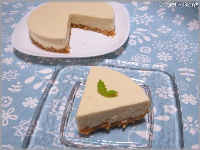 こどもも喜ぶ、カルピスのレアチーズケーキ♪