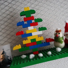 LEGOレゴでクリスマスツリーの完成