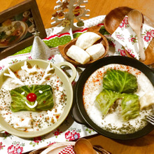 ヘルシー♡切り干し大根と豆腐のロールクリームキャベツ☆トナカイバージョンも♪