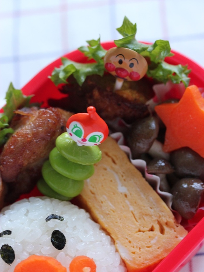 キャラ弁のメインに合わせて
