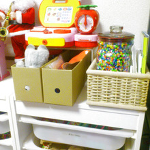 子どもの希望を叶えて、ママも楽チン!アイロンビーズの収納♪