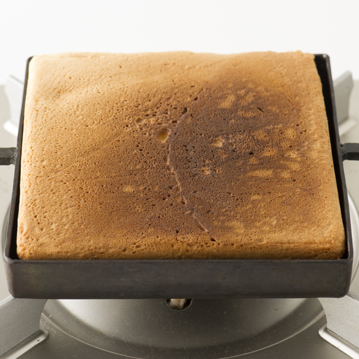 厚みのある生地はじっくり弱火で火を通して