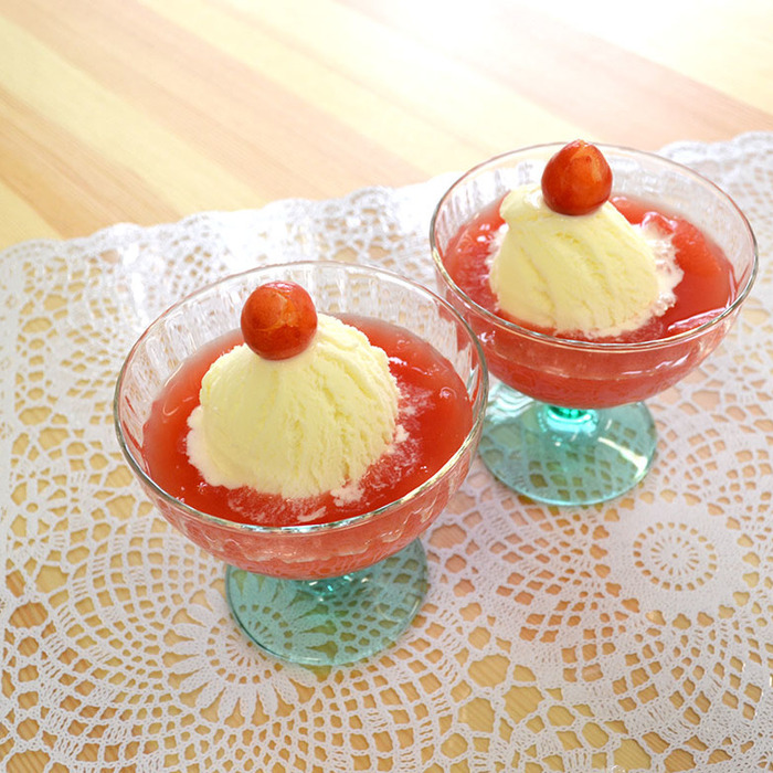 手もみすいかフロート