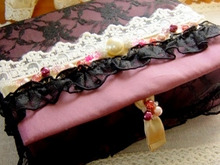 ドレスのような収納ボックス♪牛乳パックカルトナージュ