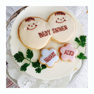 デコレーションはアイシングクッキーで♩-BABY SHOWER-