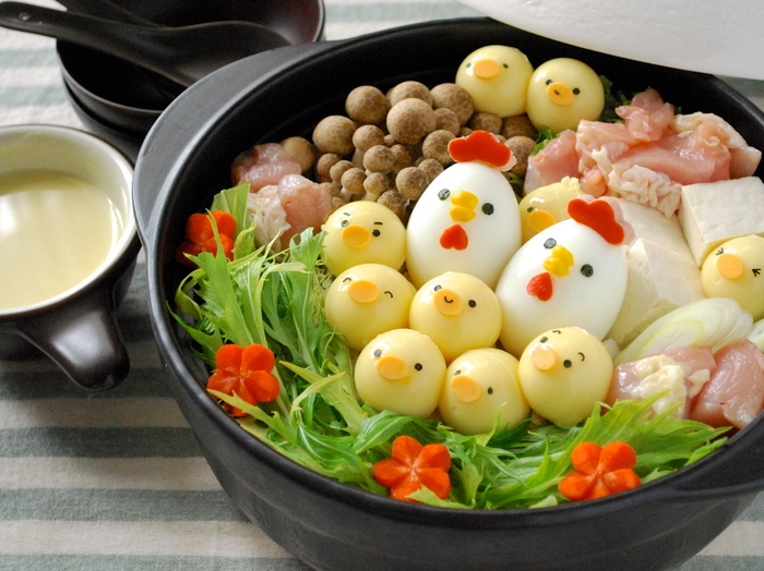 コラーゲンボールがお家で作れる!ぷるぷるコラーゲンひよこのコーンポタージュデコ鍋の作り方