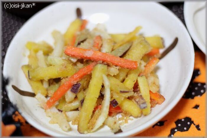 野菜の皮は捨てないで!残り野菜でかりんとう