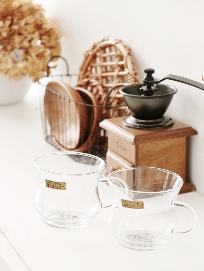 ダイソーポーランド製耐熱ガラスマグ