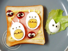 子供に大人気♡となりのトトロの簡単かわいいデコトースト♡