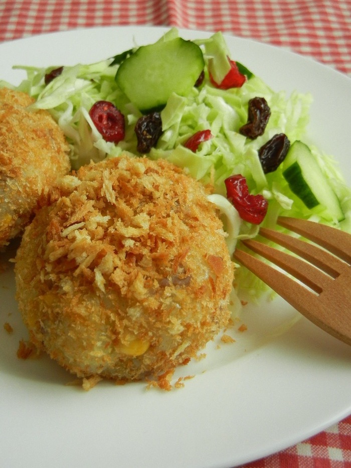 揚げないけど....食べるとコロッケ