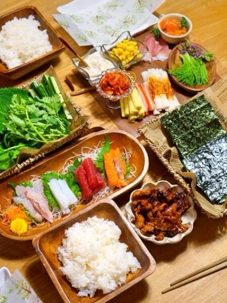 手巻き寿司パーティもいかがですか?