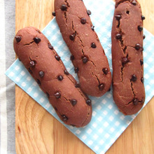 小麦不使用!もちもち♪チョコチップのスティック米粉パン