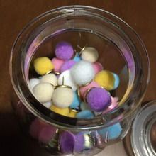 100均の材料で簡単可愛いモコモコプッシュピン