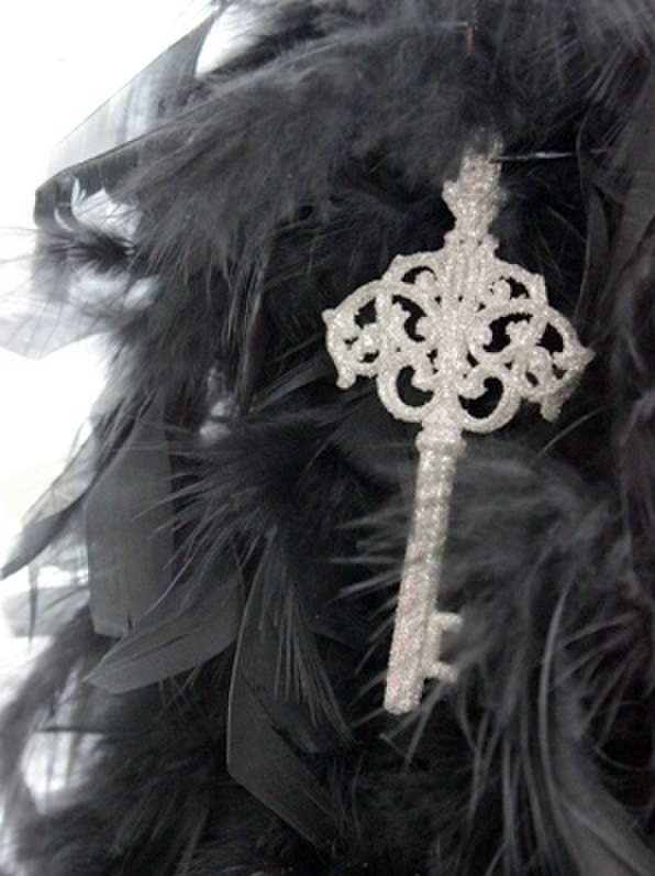 ダイソーのラブリーなツリーをリメイク★ブラックバージョン