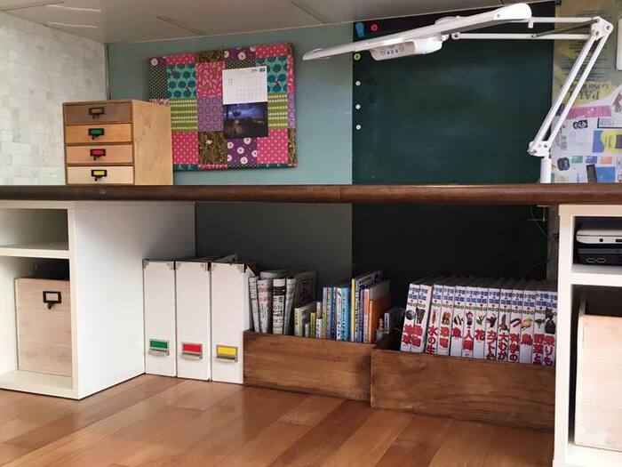 各自の引き出しはすべて色分けする