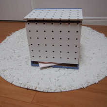 ウエス(お掃除用にカットした布)収納ボックスで、すっきり片付きました!!