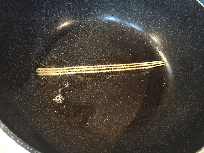 盛付け用パスタの作成