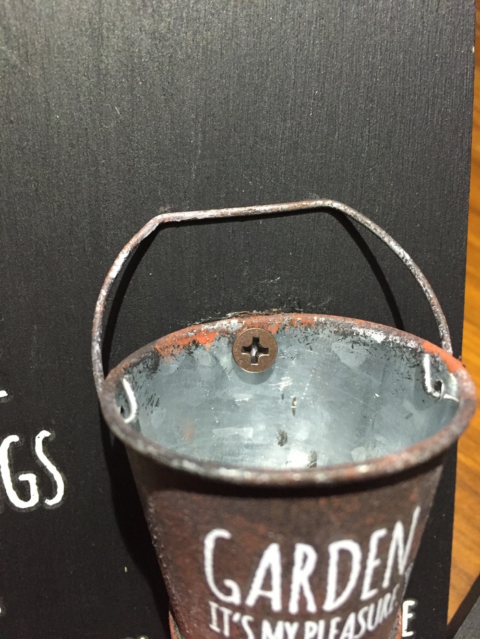 バケツをとりつけ