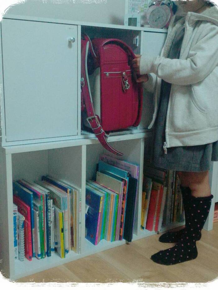 ランドセルも収納されてますよ。