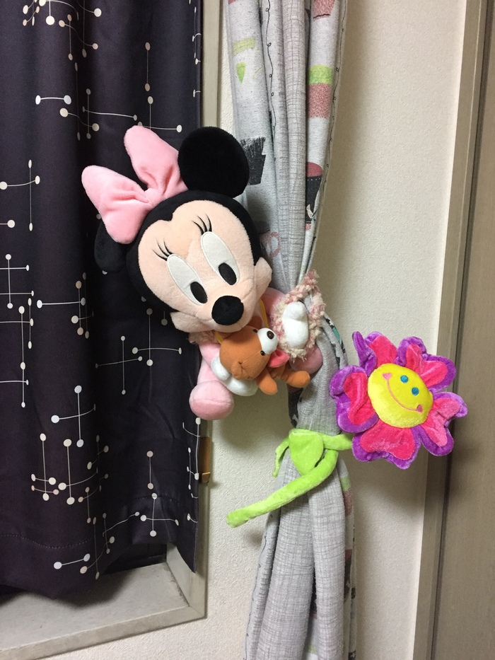子供部屋に☆ぬいぐるみde可愛いカーテンタッセル
