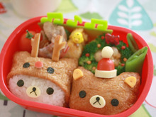 大人気リラックマ稲荷でクリスマス弁*作り方