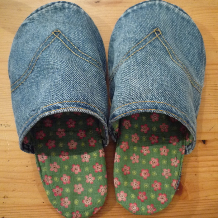 ジーンズリメイク♡ハウスシューズ